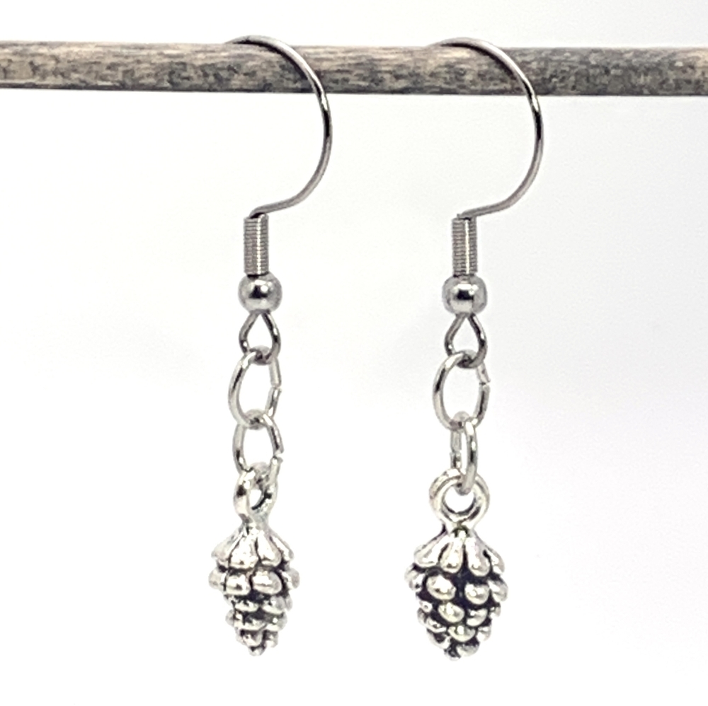 Pinecone Dangle Hook Earrings